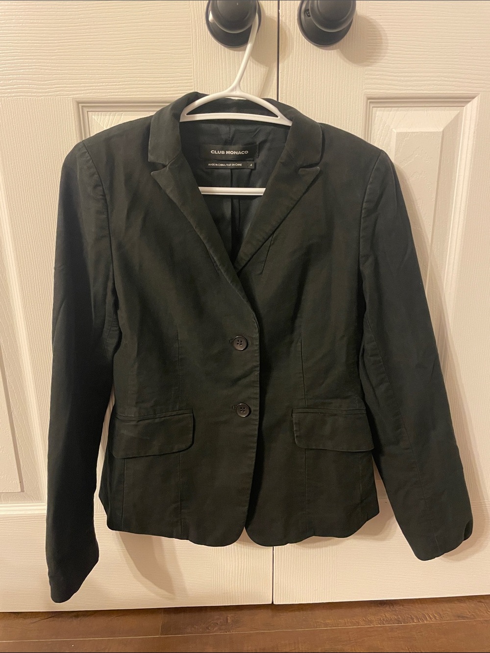 Women’s Club Monaco Black Two-Button Blazer